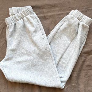 Brandy Melville John Galt Rosa Light Grey Jogger Loungewear Sweatpants